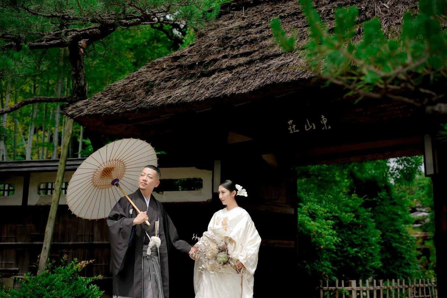 東山荘前撮り
