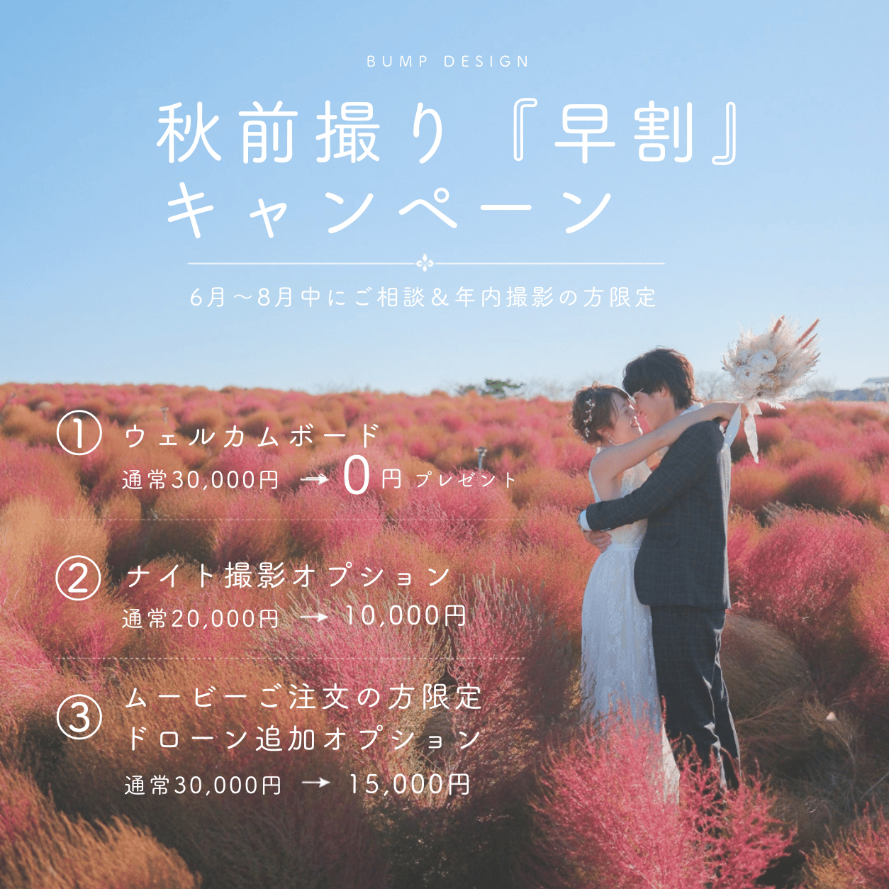 バンプデザイン秋キャンペーン